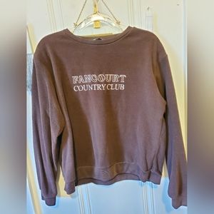 Brown Fleece Crew Neck